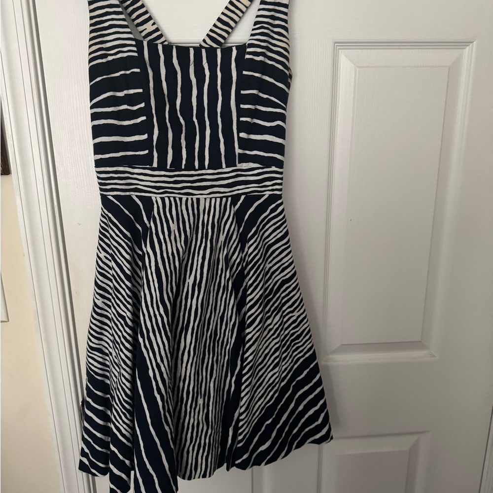 Striped Black and White Dress